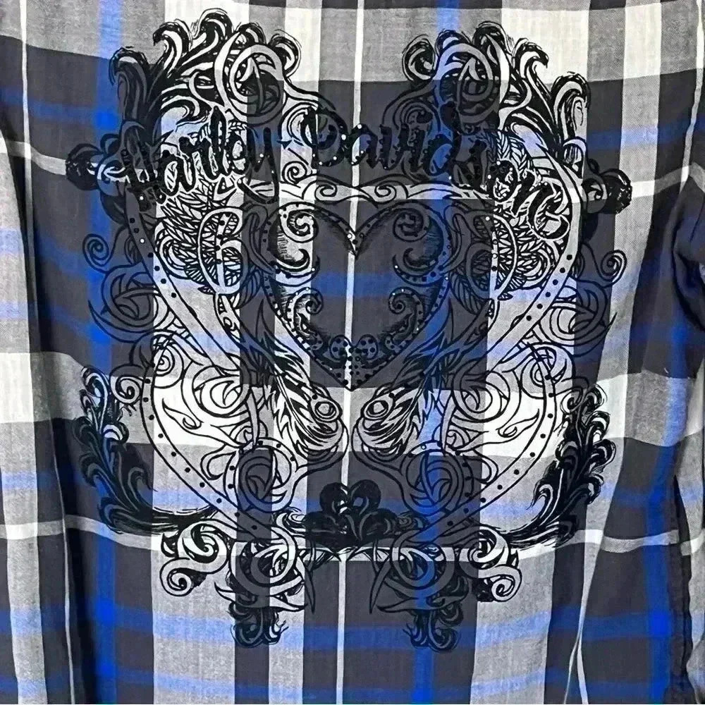 Harley Davidson Reversible Button Down - Picture 5 of 11